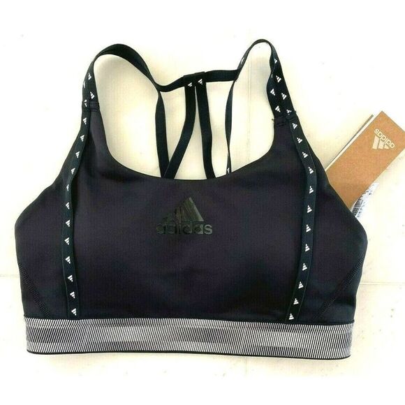 Adidas GL0580 Women's Sz XL Don't Rest Primblue Sports Bra Medium Support - Picture 1 of 9